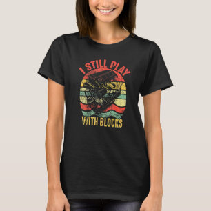 Ich spiele noch mit Blöcken Retro Vintage Car Mech T-Shirt