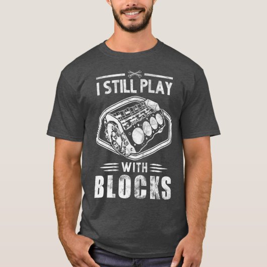 Ich spiele noch mit Blocks Racing Shirt man Gesche (Vorderseite)