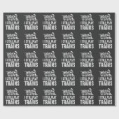 Ich spiele noch mit der Eisenbahn Geschenkpapier (Flach)