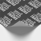 Ich spiele noch mit der Eisenbahn Geschenkpapier (Ecke)