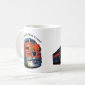Ich spiele noch mit Zügen F7 Diesellokomotive Kaffeetasse (Vorderseite Links)
