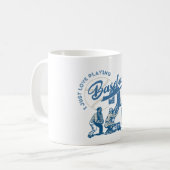 Ich spiele nur Baseball Liebe Kaffeetasse (Vorderseite Links)