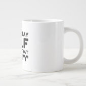 Ich spiele nur Golf Jumbo-Tasse (Rechts)