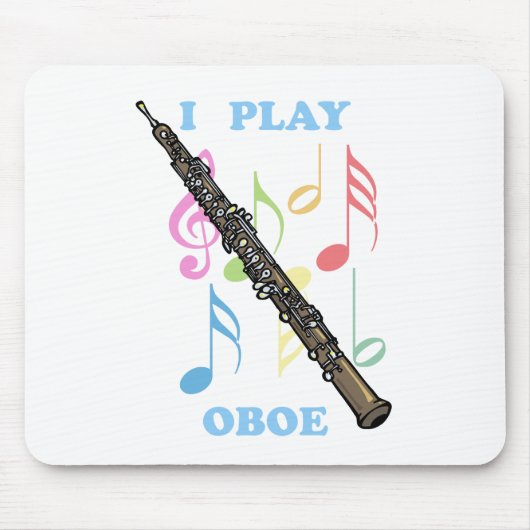 Ich spiele Oboe Mousepad (Vorne)