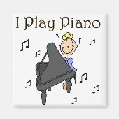 Ich spiele Piano Magnet (Vorne)
