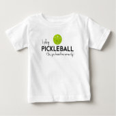 Ich spiele Pickleball Baby T-shirt (Vorderseite)