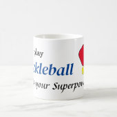 Ich spiele Pickleball-Supermacht Kaffeetasse (Mittel)