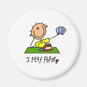 Ich spiele Poker Magnet (Vorne)