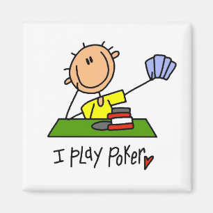 Ich spiele Poker Magnet