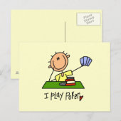 Ich spiele Poker Postkarte (Vorne/Hinten)