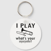 Ich spiele Posaune Schlüsselanhänger (Vorderseite)