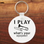 Ich spiele Posaune Schlüsselanhänger (Vorderseite)