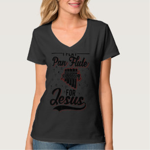 Ich spiele Pute Flute für Jesus Christlich T-Shirt