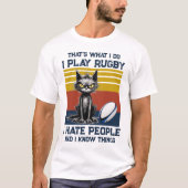 Ich spiele Rugby T - Shirt (Vorderseite)