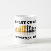 Ich spiele Schach deshalb, ich bin (Schach-Set) Kaffeetasse (Mittel)