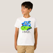 Ich spiele Strichmännchen-T - Shirts Golf (Vorne ganz)