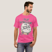 Ich spiele Tambourine für Jesus Percussionist Chri T-Shirt (Vorne ganz)