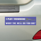 Ich spiele Trombone Autoaufkleber (Auf Auto)