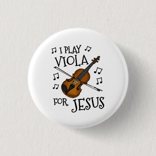 Ich spiele Viola für Jesus, den Christlichen, gewa Button (Vorderseite)