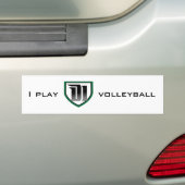Ich spiele Volleyball D1: Autoaufkleber (Auf Auto)