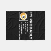 Ich spiele wahrscheinlich über P nachdenken Fleecedecke (Vorderseite (Horizontal))