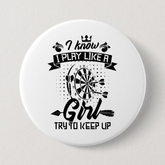 Ich spiele wie ein Mädchen Button (Vorderseite)