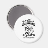 Ich spiele wie ein Mädchen Magnet (Vorderseite/Rückseite)