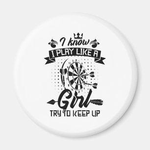 Ich spiele wie ein Mädchen Magnet