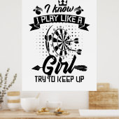 Ich spiele wie ein Mädchen Poster (Küche)