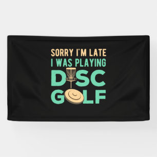 Ich spielte Disk Golf Banner