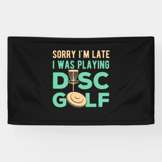 Ich spielte Disk Golf Banner (Horizontal)