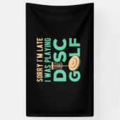 Ich spielte Disk Golf Banner (Vertikal)