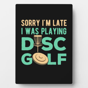 Ich spielte Disk Golf Fotoplatte