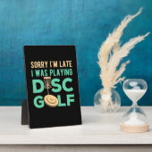 Ich spielte Disk Golf Fotoplatte (Seite)