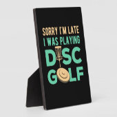Ich spielte Disk Golf Fotoplatte (Seite)