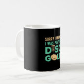Ich spielte Disk Golf Kaffeetasse (Vorderseite Links)
