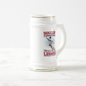 Ich spielte Fußball mit meinem Kopf Bierstein Bierglas (VorderseiteRechts)