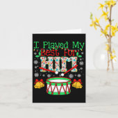 Ich spielte mein Bestes für ihn Lil' Drummer Boy C Karte (Gelbe Blume)