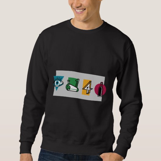 Ich spinne für Wein Sweatshirt (Vorderseite)