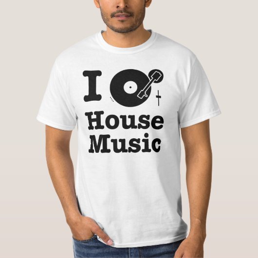 Ich spinne Haus-Musik T-Shirt (Vorderseite)