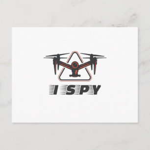 Ich spioniere für Drohnenpiloten und Drohnenliebha Postkarte