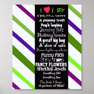 Ich spioniere Hochzeitsplakat aus Poster