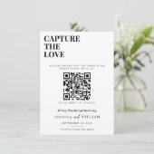 Ich spioniere Hochzeitsspiel Capture the Liebe Fot Menükarte (Stehend Vorderseite)