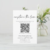 Ich spioniere Hochzeitsspiel Capture the Liebe Fot Menükarte (Stehend Vorderseite)