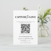 Ich spioniere Hochzeitsspiel Capture the Liebe Fot Menükarte (Stehend Vorderseite)