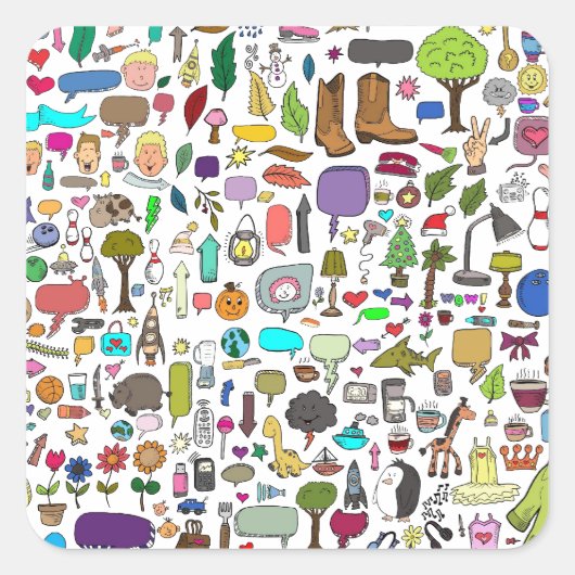 Ich spioniere mit meinem kleinen Auge Quadratischer Aufkleber (Vorderseite)