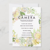 Ich spioniere mit meiner kleinen Kamera Hochzeitss Einladung (Vorderseite)