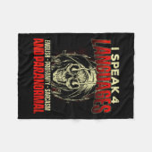 Ich spreche 4 Sprachen - Geisterjagd Paranormale R Fleecedecke (Vorderseite (Horizontal))