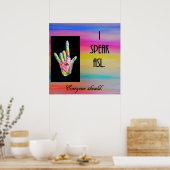 Ich spreche ASL alle sollten Poster (Küche)