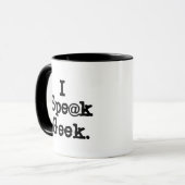 Ich spreche Aussenseiter Tasse (Vorderseite Links)